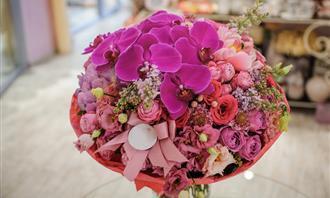 Prueba de flores y romance: ramo excesivo
