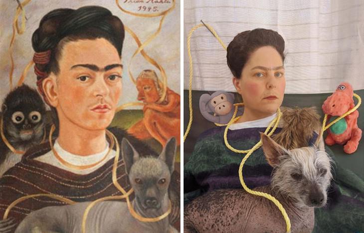 Retrato con mono de Frida Kahlo