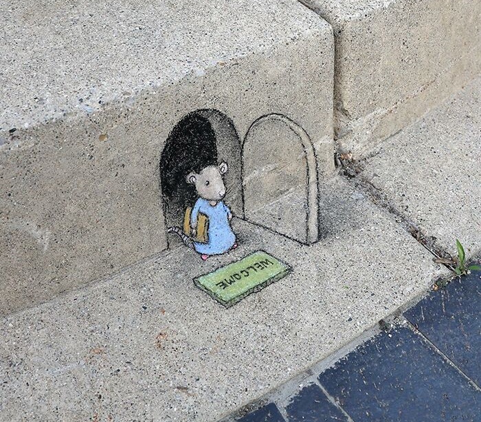 Creaciones En Tiza De David Zinn