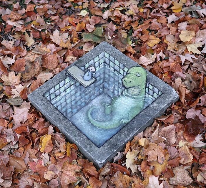 Creaciones En Tiza De David Zinn