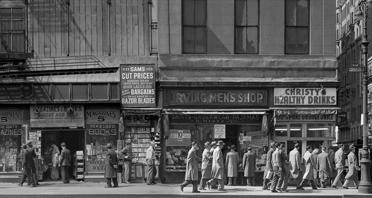 New York, retronaut, black and white, photography