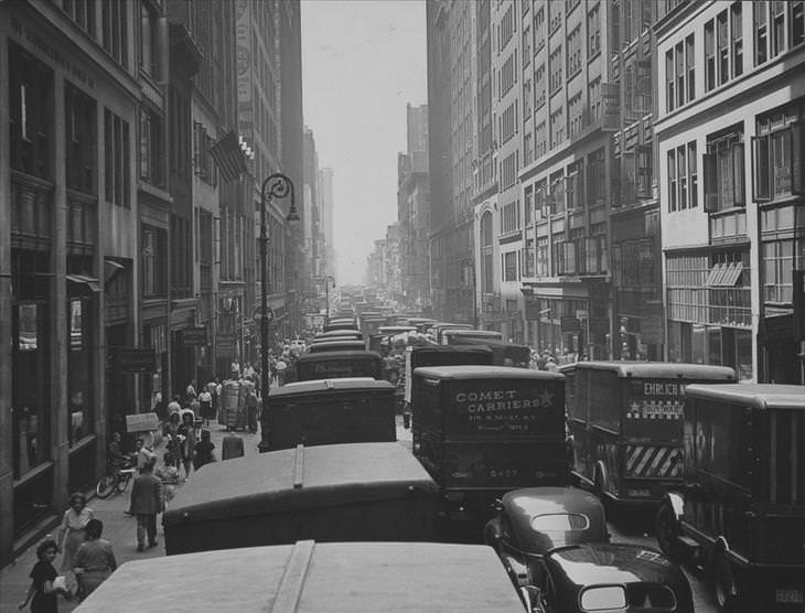 New York, retronaut, black and white, photography