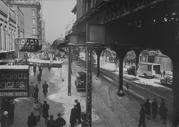 New York, retronaut, black and white, photography