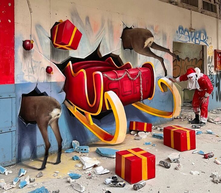 Obras De Graffiti En 3D