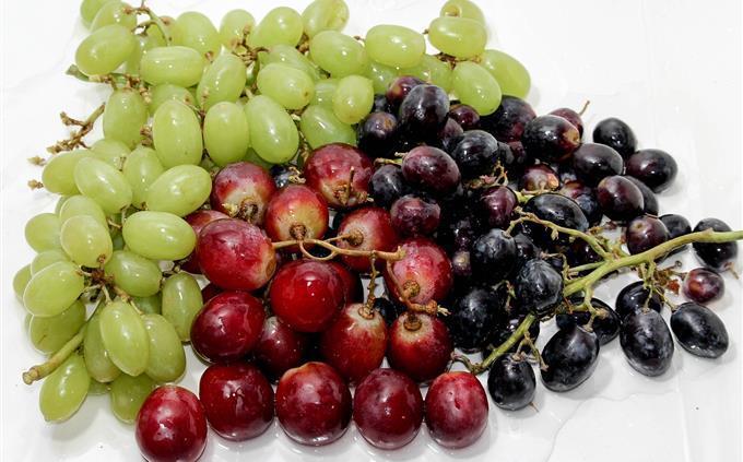 Prueba de fruta favorita: uvas