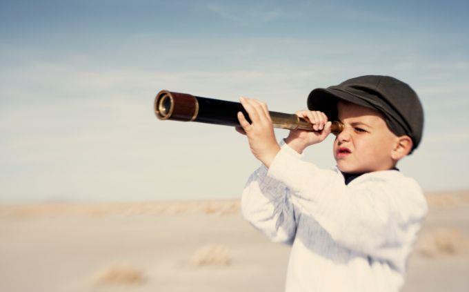 Sitio del Patrimonio Mundial de Trivia: un niño con telescopio