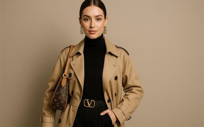 Trivia de marcas de lujo: una mujer vestida con ropa de diseñador
