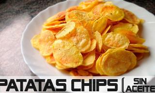 Cómo Hacer Papas Chips Sin Aceite