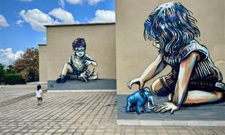 El Maravilloso Arte Callejero De Alice Pasquini