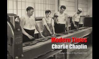 Comedia Clásica De Chaplin: Escena Icónica De “Tiempos Modernos”