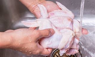 Lavar El Pollo Causa Enfermedades Transmitidas Por Los Alimentos