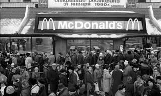 Escenas Caóticas Del Primer McDonald's Abierto En Rusia