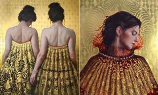 Retratos Asombrosos De Mujeres Vestidas Con Atuendos Dorados