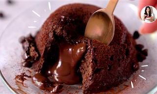 Cómo Hacer Un Volcán De Chocolate En 2 Minutos