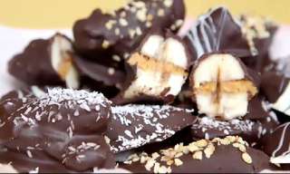 Deliciosos Bocaditos De Banana y Chocolate