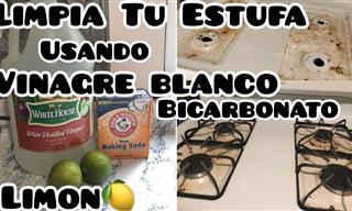 Limpieza De Estufa Con Bicarbonato, Limón y Vinagre