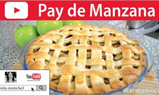 Receta Del Tradicional y Sabroso Pay o Tarta De Manzana