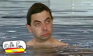 Comedia Divertida: Hilarantes Momentos De Mr. Bean En La Piscina