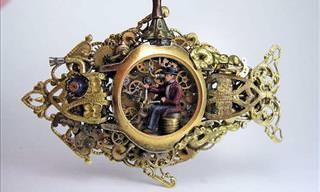 Un Artista Convierte Viejos Relojes De Bolsillo En Obras De Arte