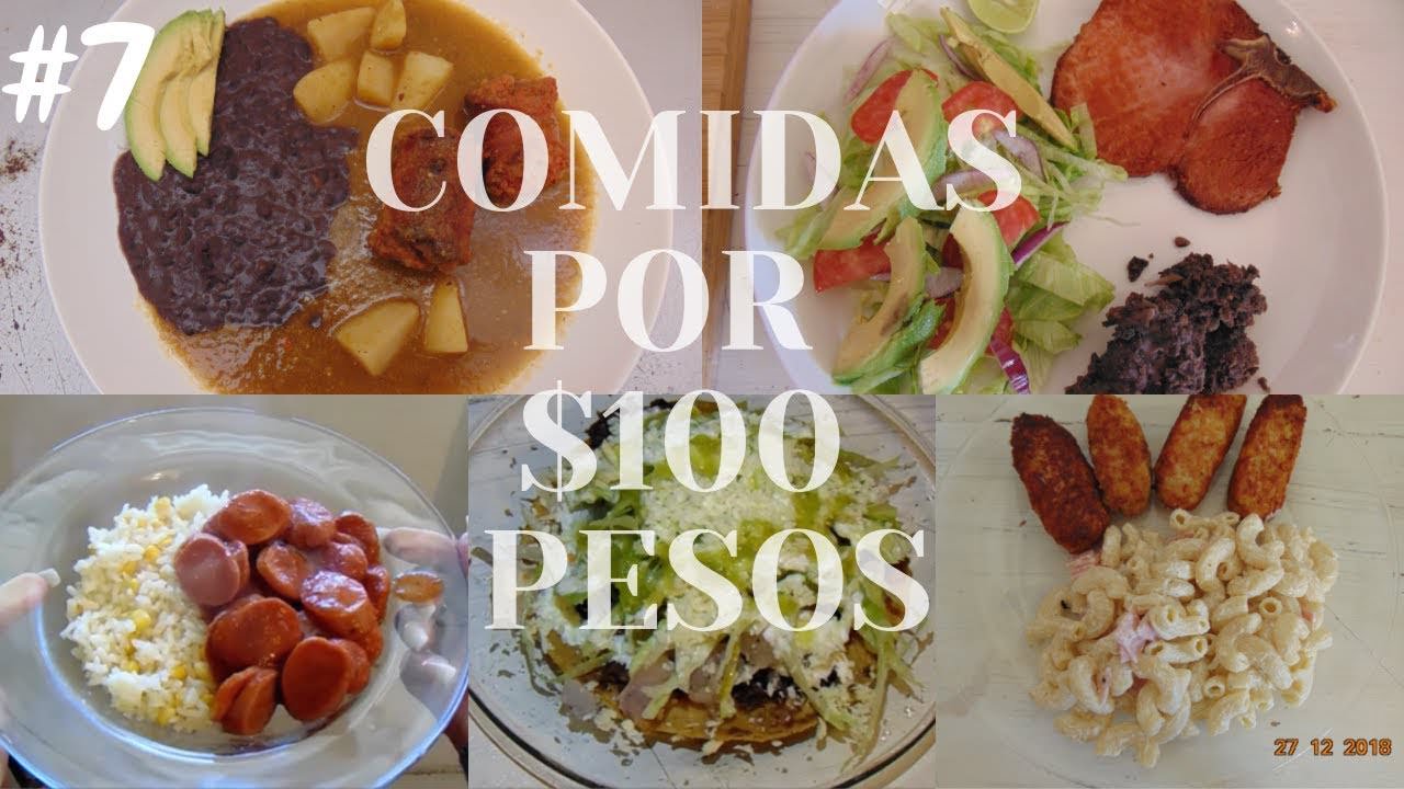 Menú semanal 100 pesos | Recetas y Bebidas Videos