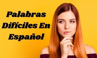 Palabras Difíciles En Español
