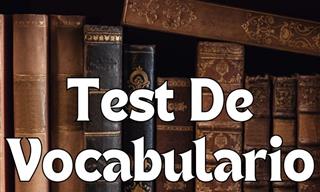 Test <b>De</b> Vocabulario: Palabras <b>En</b> Español